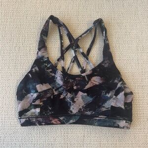 Lululemon Black Strappy Sports Bra Moisture-Wicking